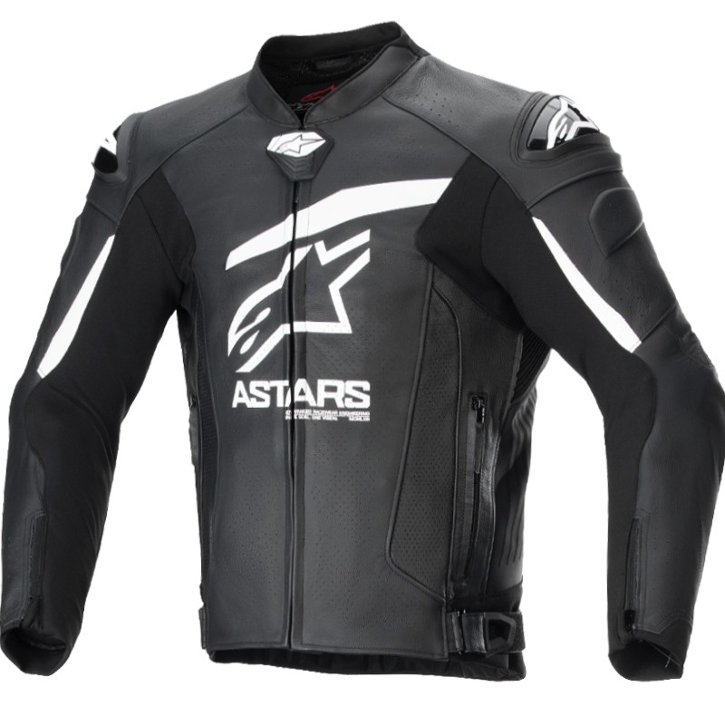 CHAQUETA ALPINESTARS GP PLUS R V4 AIRFLOW BLACK/WHITE
