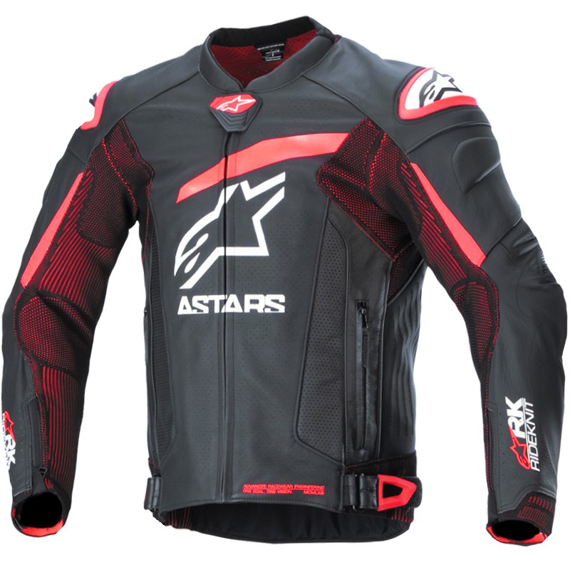 CHAQUETA ALPINESTARS GP PLUS R V4 RIDEKNIT BLACK/RED FLUO/WHITE