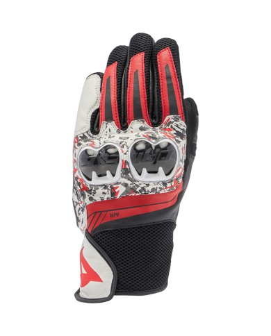 GUANTES DAINESE MIG 3 UNISEX BLACK/RED-SPRAY/WHITE