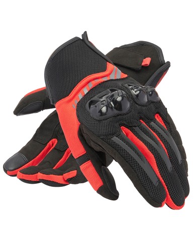 GUANTES DAINESE MIG 3 AIR BLACK/RED-LAVA