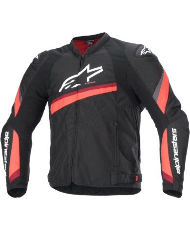CHAQUETA ALPINESTARS T-GP PLUS R V4 BLACK/RED FLUO/WHITE