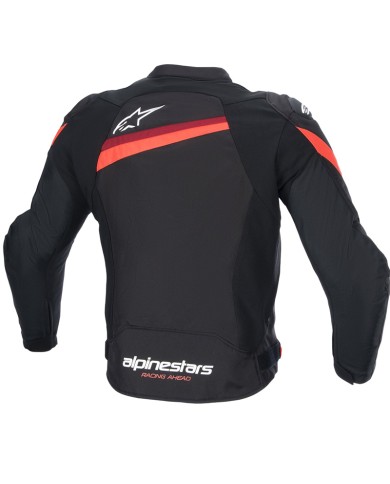 CHAQUETA ALPINESTARS T-GP PLUS R V4 BLACK/RED FLUO/WHITE