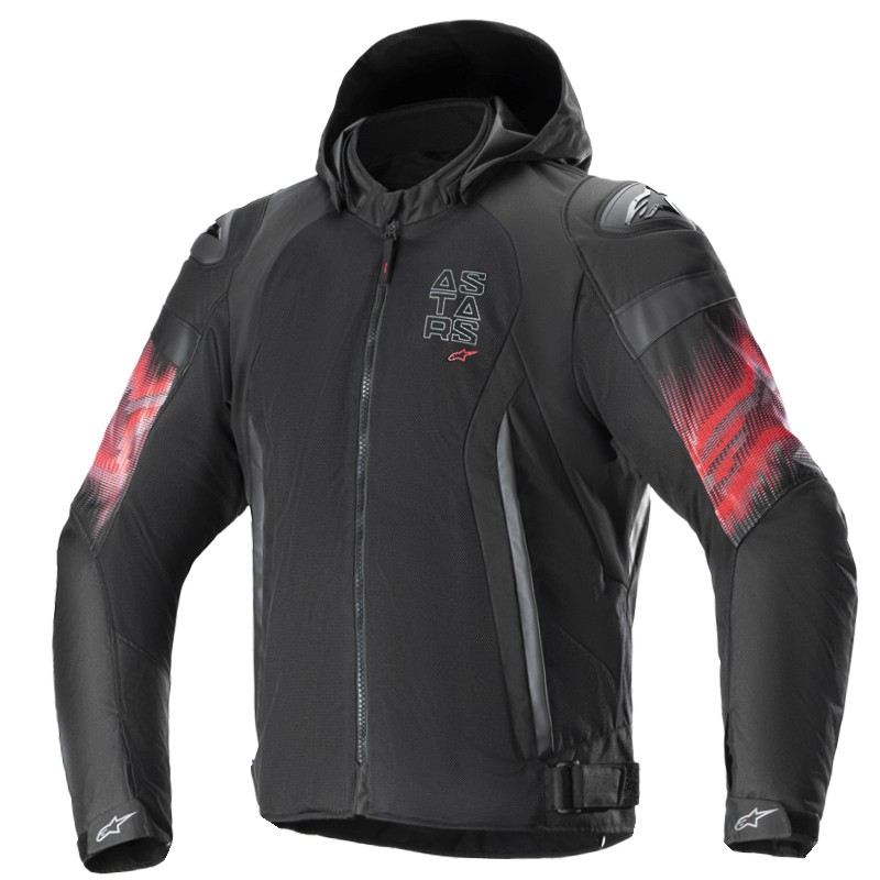 CHAQUETA ALPINESTARS ZACA AIR VENOM WP BLACK/BRIGHT RED
