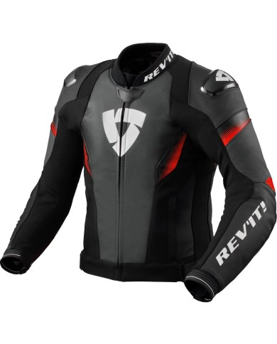 CHAQUETA REVIT CONTROL NEGRO/ROJO-FLUOR