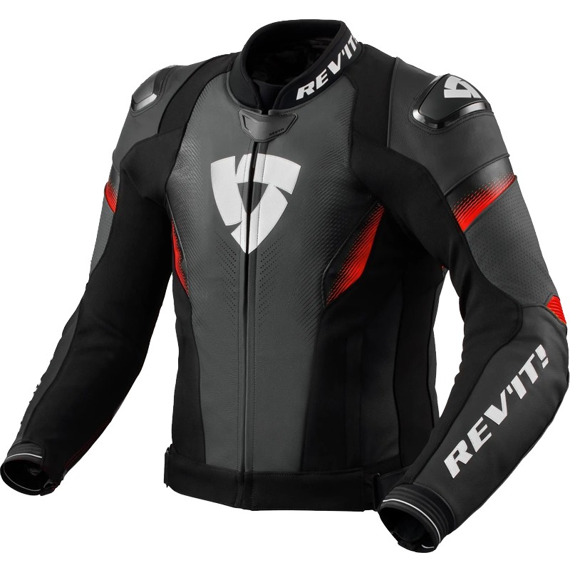 CHAQUETA REVIT CONTROL NEGRO/ROJO-FLUOR