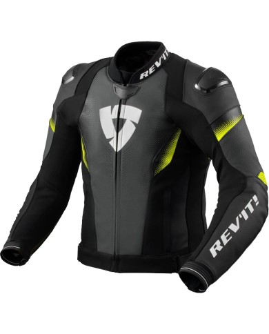 CHAQUETA REVIT CONTROL NEGRO/AMARILLO-FLUOR