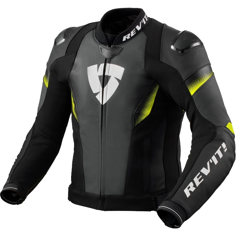 CHAQUETA REVIT CONTROL NEGRO/AMARILLO-FLUOR