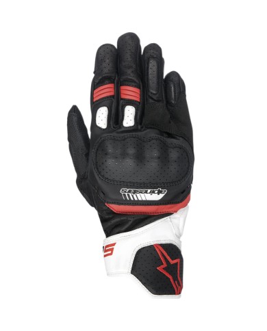 GUANTES ALPINESTARS SP-5 BLACK/WHITE/RED