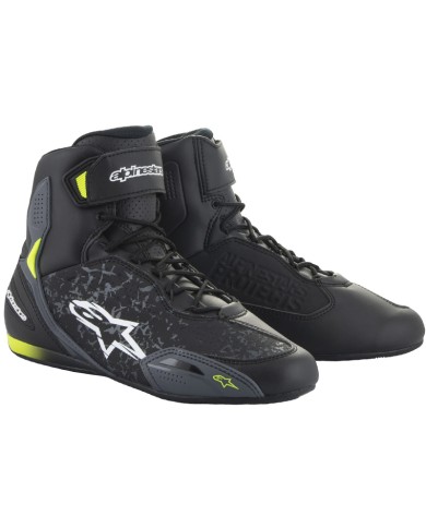 ZAPATILLAS ALPINESTARS FASTER-3 BLACK/YELLOW FLUO