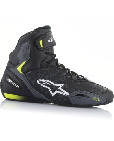 ZAPATILLAS ALPINESTARS FASTER-3 BLACK/YELLOW FLUO