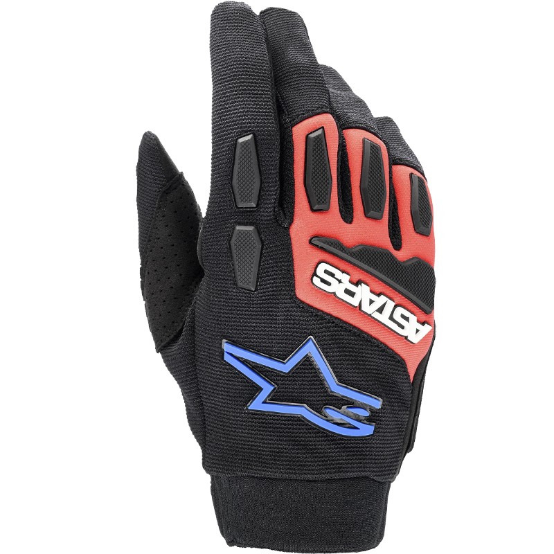 GUANTES ALPINESTARS FULL BORE XT BLACK/BRIGHT RED/BLUE