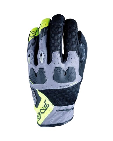 GUANTES FIVE TFX3 AIRFLOW GREY/YELLOW FLUO