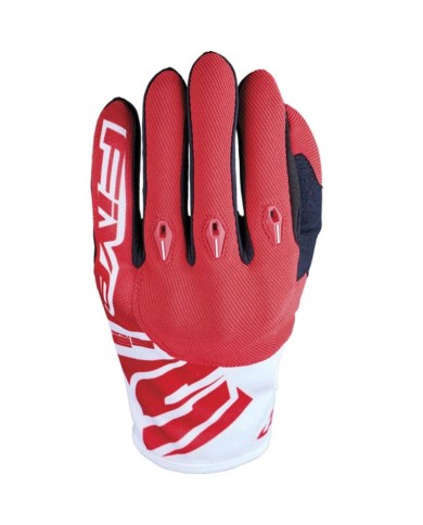 GUANTES FIVE E3 EVO WHITE/RED