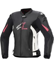 CHAQUETA ALPINESTARS STELLA GP PLUS V4 LADY BLACK/WHITE/DIVA PINK