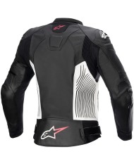 CHAQUETA ALPINESTARS STELLA GP PLUS V4 LADY BLACK/WHITE/DIVA PINK