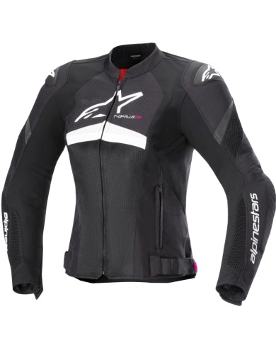 CHAQUETA ALPINESTARS STELLA T-GP PLUS R V4 AIRFLOW LADY BLACK/WHITE
