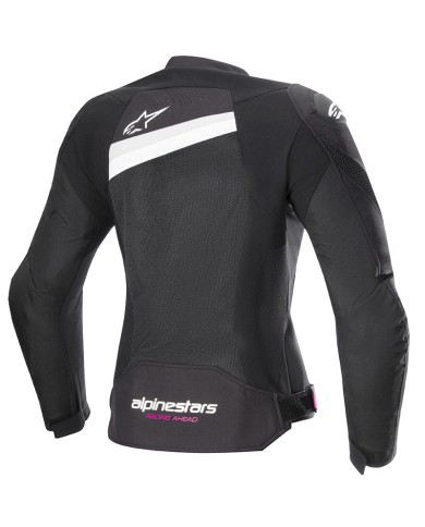 CHAQUETA ALPINESTARS STELLA T-GP PLUS R V4 AIRFLOW LADY BLACK/WHITE