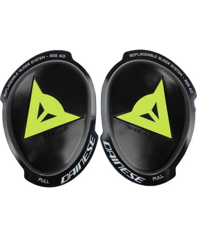 DESLIZADERAS DAINESE KNEE SLIDER RSS 4.0 FULL KIT BLACK/YELLOW-FLUO