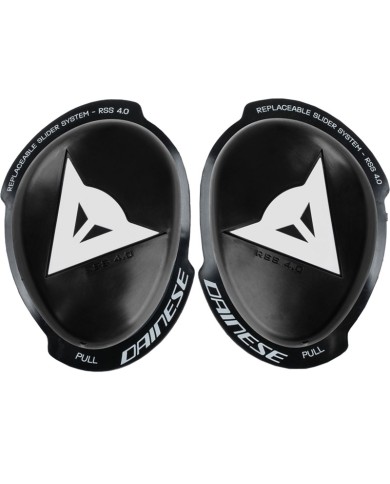 DESLIZADERAS DAINESE KNEE SLIDER RSS 4.0 FULL KIT BLACK/WHITE