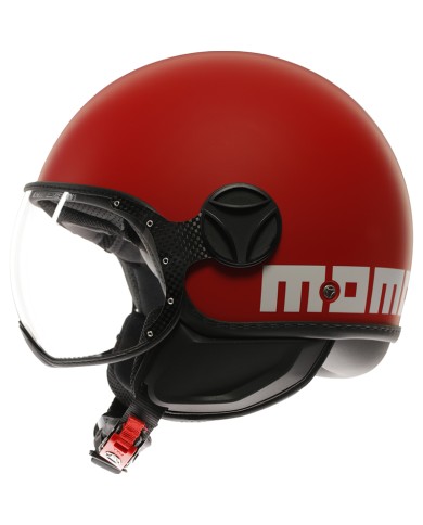 CASCO MOMO DESIGN FGTR CLASSIC 2206 CANDY-MATT-RED/WHITE