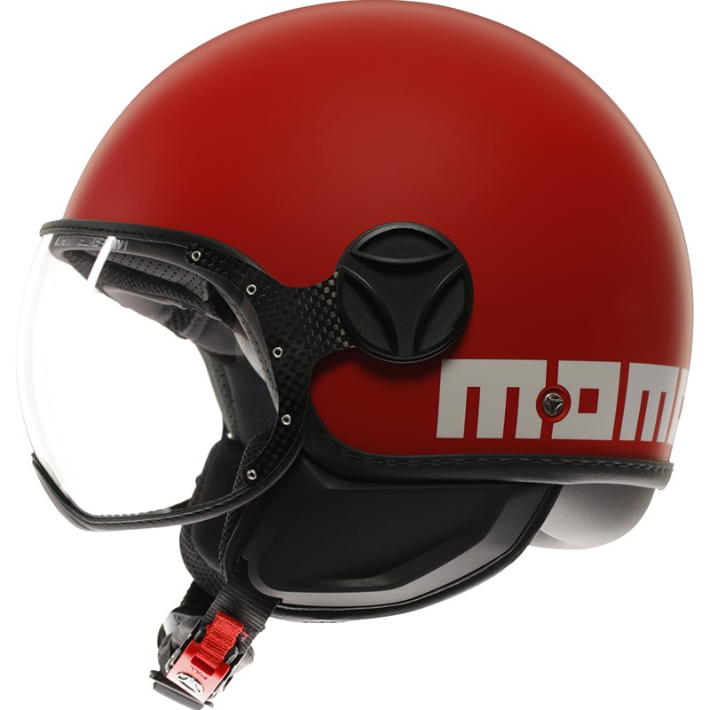 CASCO MOMO DESIGN FGTR CLASSIC 2206 CANDY-MATT-RED/WHITE