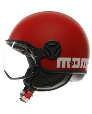 CASCO MOMO DESIGN FGTR CLASSIC 2206 CANDY-MATT-RED/WHITE