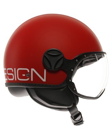 CASCO MOMO DESIGN FGTR CLASSIC 2206 CANDY-MATT-RED/WHITE