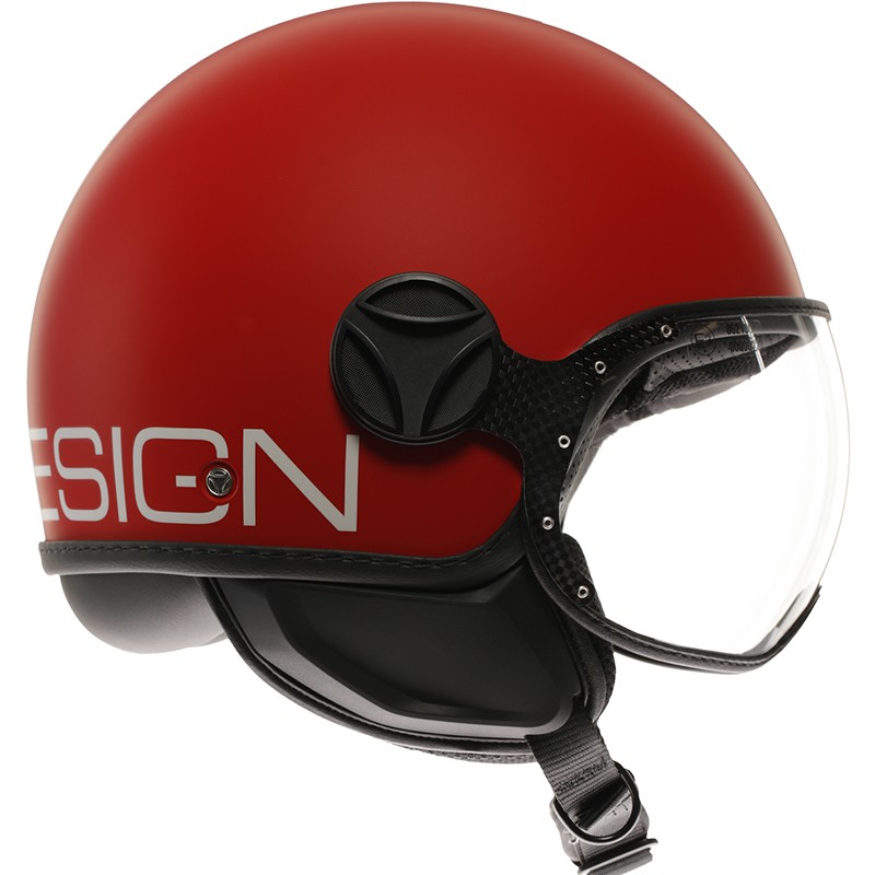 CASCO MOMO DESIGN FGTR CLASSIC 2206 CANDY-MATT-RED/WHITE