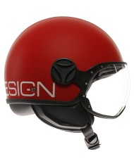 CASCO MOMO DESIGN FGTR CLASSIC 2206 CANDY-MATT-RED/WHITE