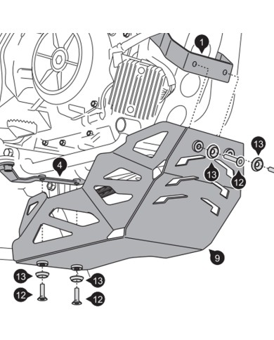 CUBRECARTER SW-MOTECH ENGINE GUARD BMW MSS.07.777.10000/B