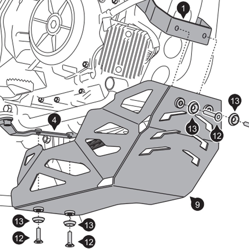 CUBRECARTER SW-MOTECH ENGINE GUARD BMW MSS.07.777.10000/B