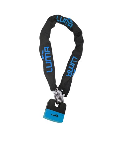 CADENA + CANDADO LUMA 28 CHAIN PLUS AZUL DE 120