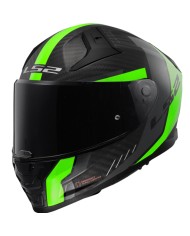 CASCO LS2 VECTOR II CARBON GRID MATT BLACK/FLUO GREEN