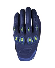 GUANTES FIVE STUNT EVO 2 AZUL/AMARILLO FLUOR