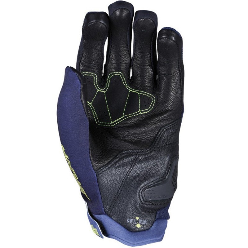GUANTES FIVE STUNT EVO 2 AZUL/AMARILLO FLUOR