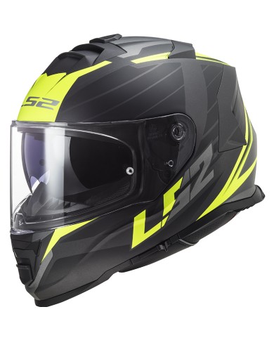 CASCO LS2 STORM II NERVE MATT BLACK/YELLOW FLUO ECE-06