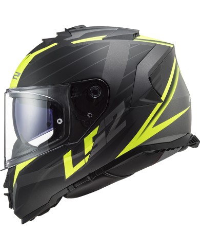CASCO LS2 STORM II NERVE MATT BLACK/YELLOW FLUO ECE-06