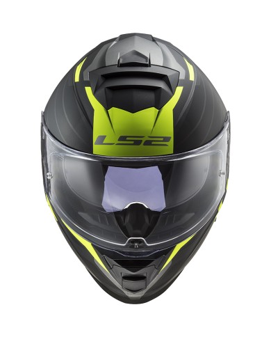 CASCO LS2 STORM II NERVE MATT BLACK/YELLOW FLUO ECE-06