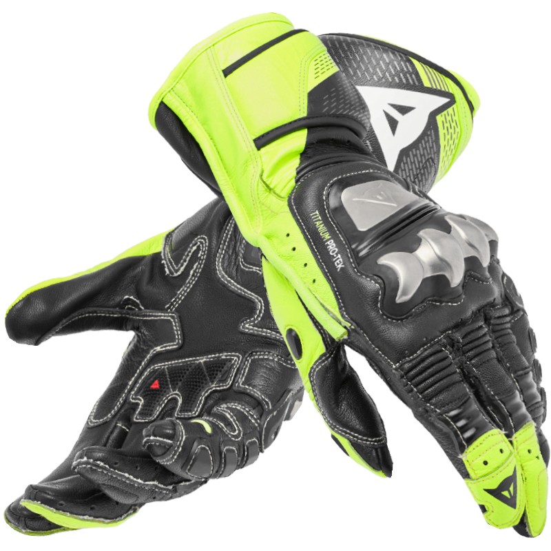 GUANTES DAINESE FULL METAL 7 NEGRO/AMARILLO-FLUOR