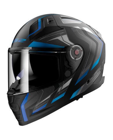 CASCO LS2 VECTOR II ALIZER MATT BLACK/BLUE