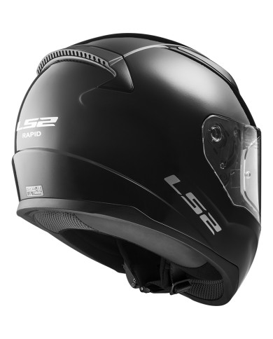 CASCO LS2 RAPID II NEGRO BRILLO