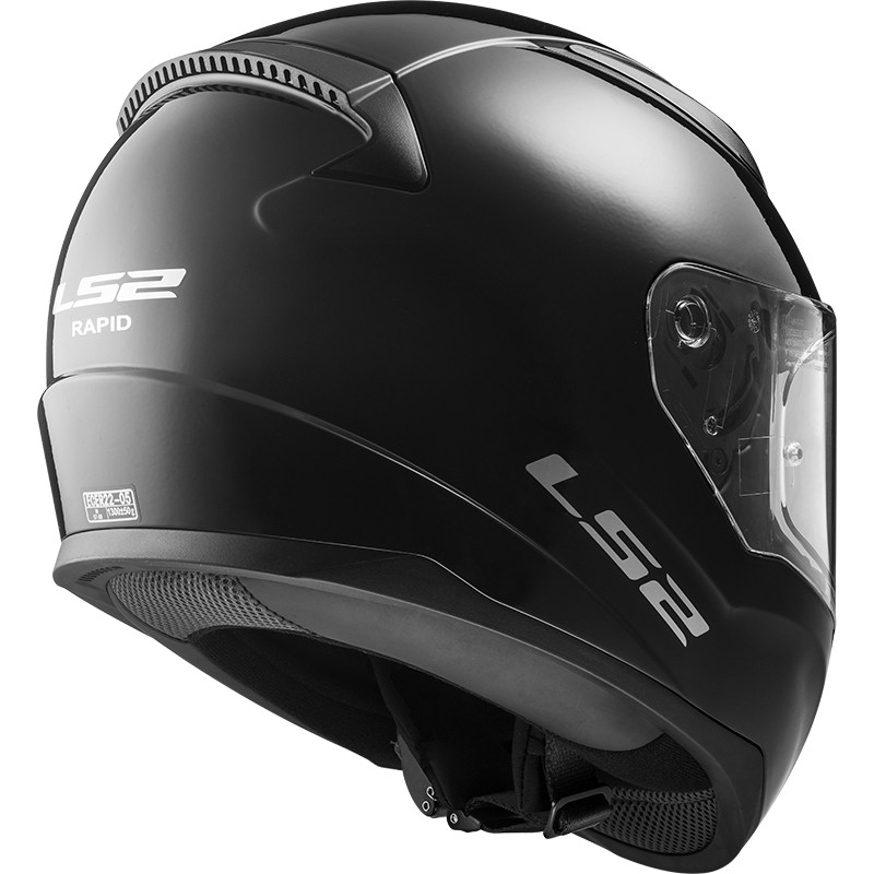 CASCO LS2 RAPID II NEGRO BRILLO
