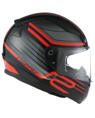 CASCO LS2 RAPID II CIRCUIT BLACK/RED