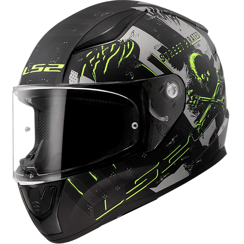 CASCO LS2 RAPID II PIRATES MATT TITANIUM