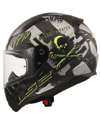 CASCO LS2 RAPID II PIRATES MATT TITANIUM