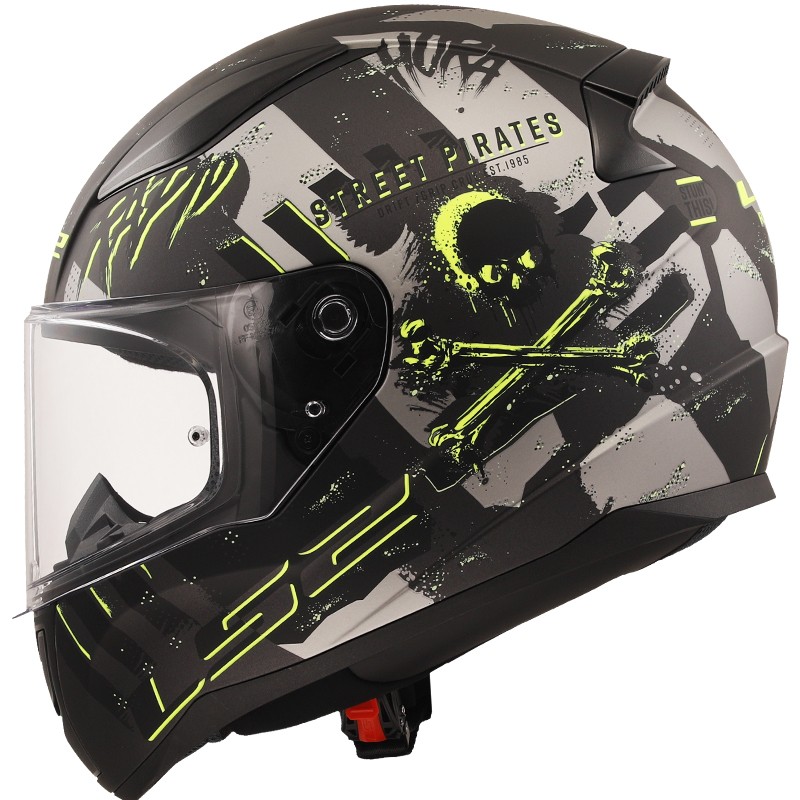 CASCO LS2 RAPID II PIRATES MATT TITANIUM