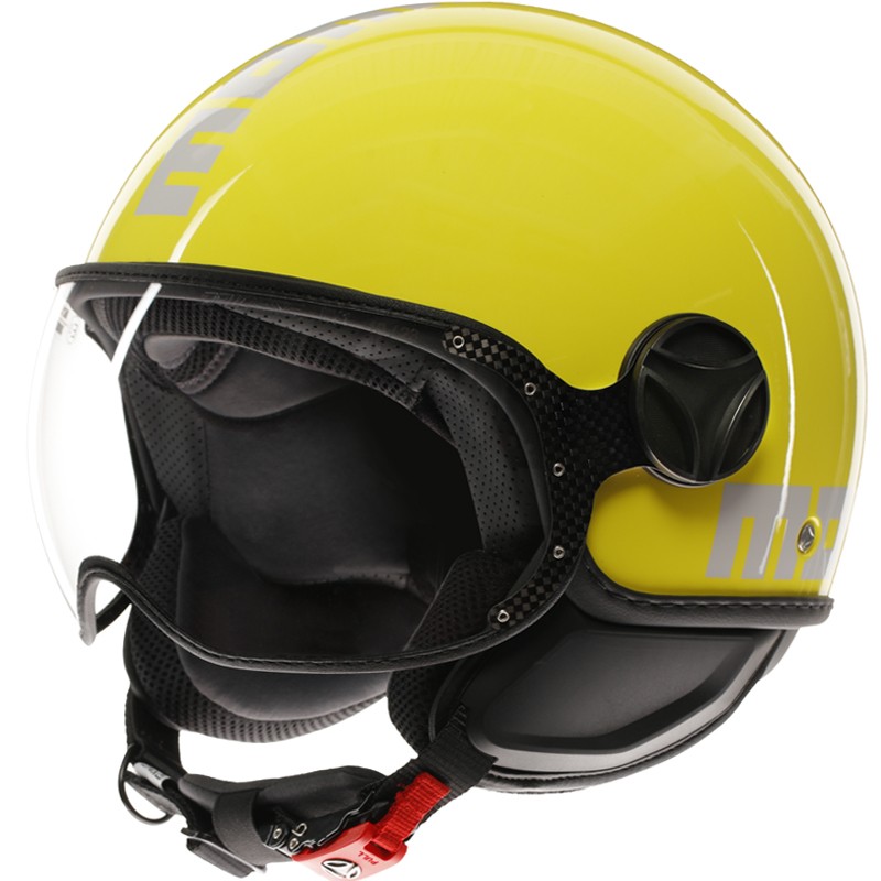CASCO MOMO DESIGN FGTR CLASSIC 2206 CANDY YELLOW/WHITE