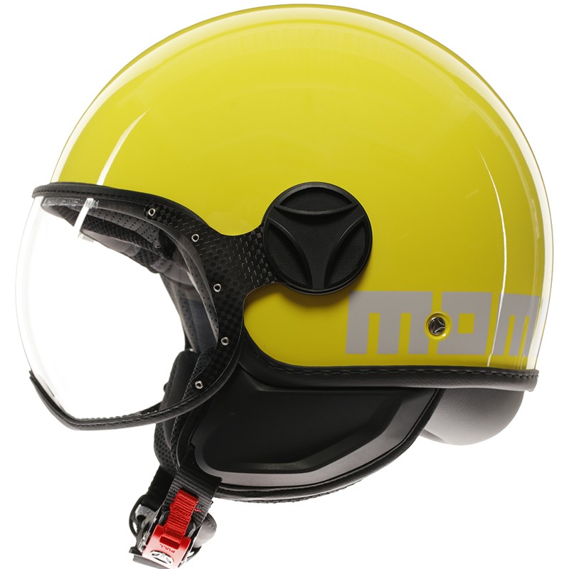 CASCO MOMO DESIGN FGTR CLASSIC 2206 CANDY YELLOW/WHITE