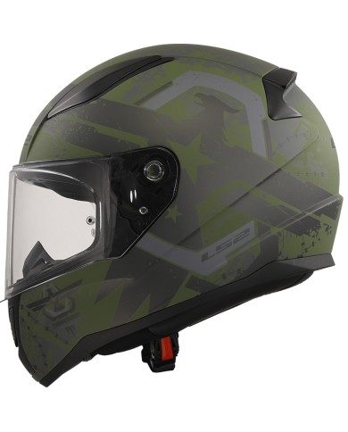 CASCO LS2 RAPID II THUNDER BIRDS MATT MILITARY