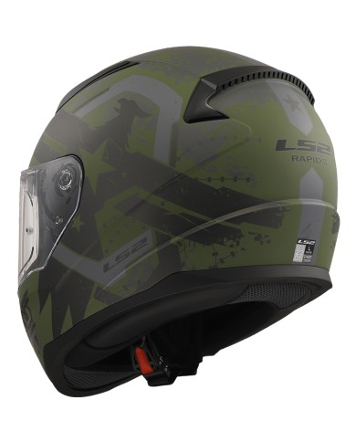 CASCO LS2 RAPID II THUNDER BIRDS MATT MILITARY